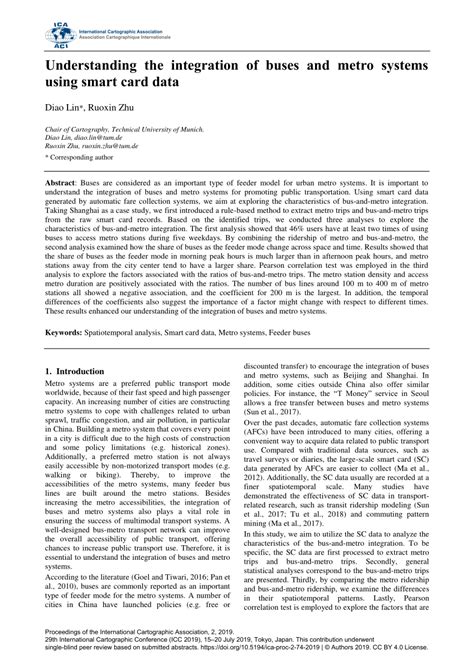 Understanding the integration of buses and metro systems using smart 